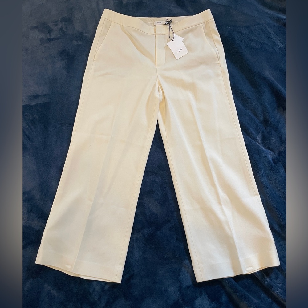 NWT Cream Vince cropped pants 24” inseam